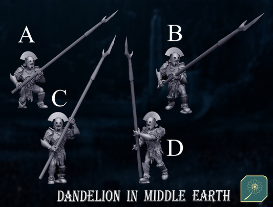 Urakai warriors with spear (standing)