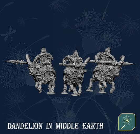 Iron hill goat rider with spear