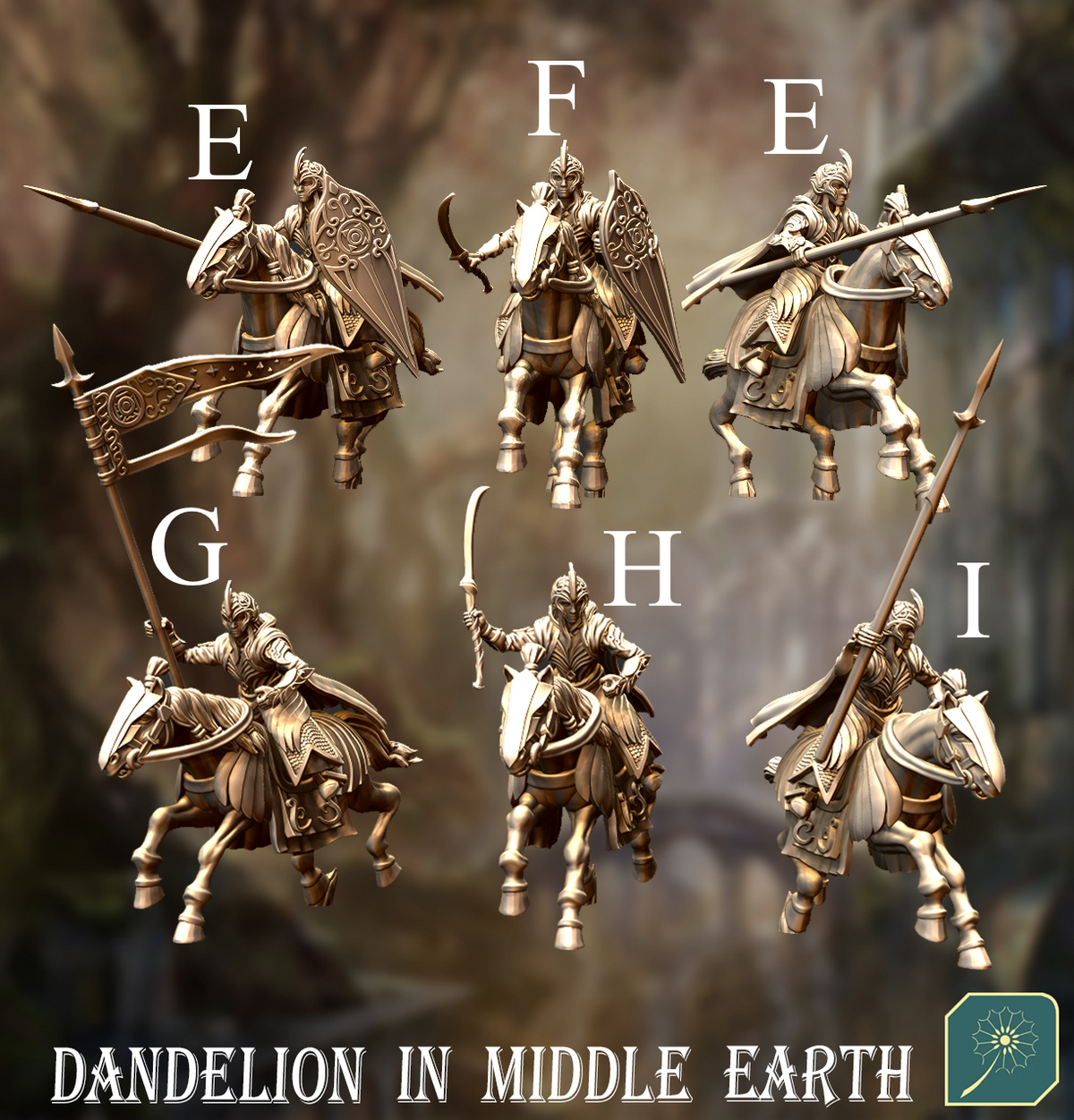 Elf warriors on horse