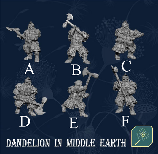 Dwarf warriors with mattock