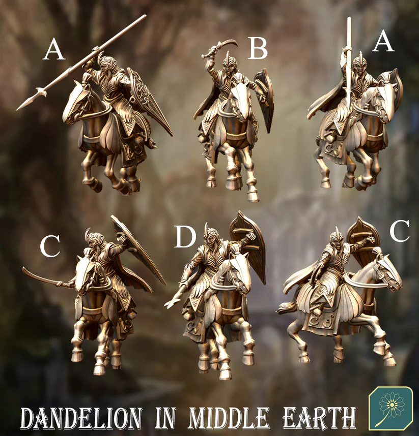 Elf warriors on horse