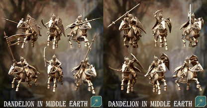 Elf warriors on horse