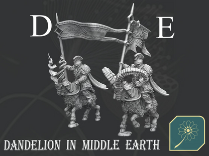 Iron hill goat rider with spear or banner