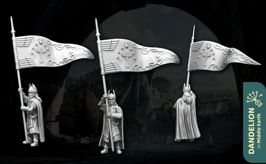 Warrior with banner