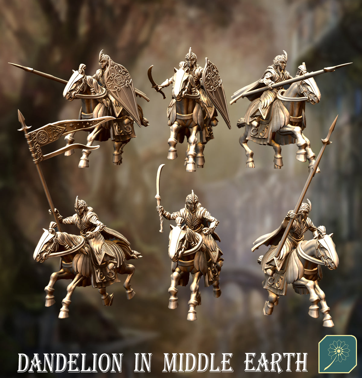 Elf warriors on horse