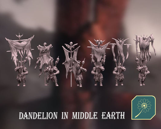 Warrior with banner