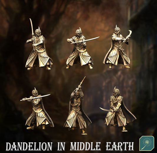 Guerriers elfes avec glaive seulement