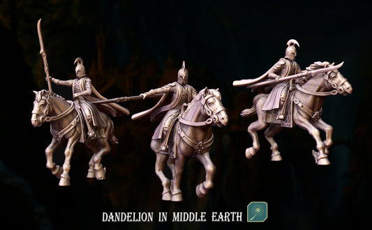 Knights on horse with spear