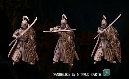 Warriors with sword and shield